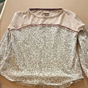 Leopard Print Knox Rose Sweater Top